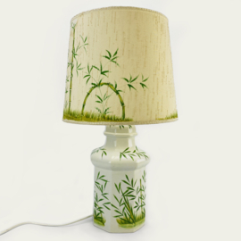 KERAMIEKE TAFELLAMP BAMBOE-PRINT