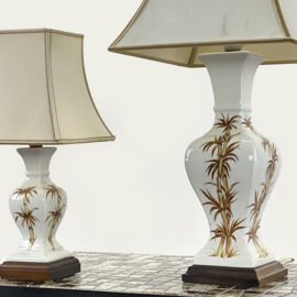 SET TAFELLAMPEN BAMBOE-PRINT