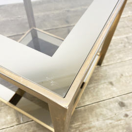 BELGA CHROM MESSING SALON / SIDE TABLE 1970'S