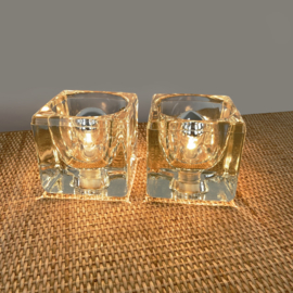 PEILL & PUTZLER ICE CUBE TAFELLAMPJES SET 1970's