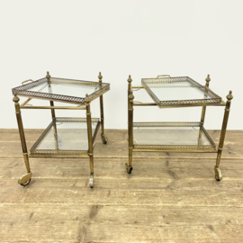 SET ITALIAN HOLLYWOOD REGENCY MESSING TROLLEYS 50's