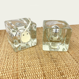 PEILL & PUTZLER ICE CUBE TAFELLAMPJES SET 1970's