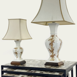 SET TAFELLAMPEN BAMBOE-PRINT