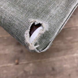 OPVOUWBARE BUISFRAME EN CANVAS LOUNGESTOELEN 70's