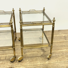 SET ITALIAN HOLLYWOOD REGENCY MESSING TROLLEYS 50's