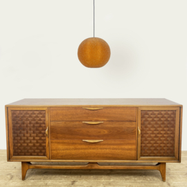 VINTAGE SPHERE SUGAR BALL HANG LAMP BY ROTAFLEX