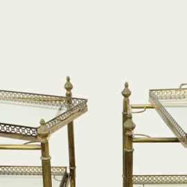 SET ITALIAN HOLLYWOOD REGENCY MESSING TROLLEYS 50's