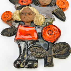 MUUR ORNAMENT DOOR ELISABETH VANDEWHEGE 60'S