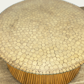 VINTAGE MCGUIRE RATTAN SALONTAFEL 70'S