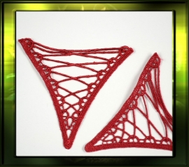 Driehoek applicatie/ rood