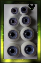 Glazen ogen - Basic / Lavendel 6,8,10,12mm