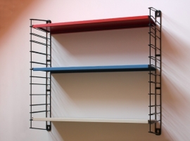 Tomado wandrek roodblauwwit / Tomado wall rack red blue white [verkocht]