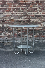 Chroom buisframe tafeltje `50 / Chrome tube frame table `50 [verkocht]