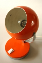 Oranje tafel bollamp / Orange globe table lamp [sold]