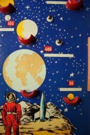 Knikkerspel Ruimteraket `60 / Marble game Spacerocket sixties [verkocht]