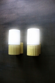 Keramische wandlampjes `60 / Ceramic wall lights `60 [sold]