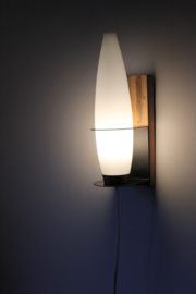 Melkglas Koper Muurlamp / Frosted Glass Copper wall lamp