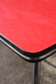 Rode vintage keukentafel / Red vintage kitchen table [sold]