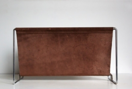 Lectuurbak leer / Leather magazine rack [sold]