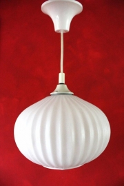 Hanglamp ribbelglas `60 / Pendant ringled glas retro `60 [verkocht]