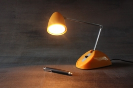 Oranje vintage vouwlampje `60 Orange / vintage `60 expand light [SOLD]