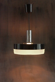 Hoogglans zwarte hanglamp sixties / Highgloss black hanging lamp sixties [sold]