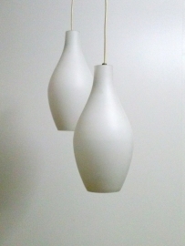 Opaal hanglampen scandinavisch /  Opal pendant lamps scandinavian [sold]