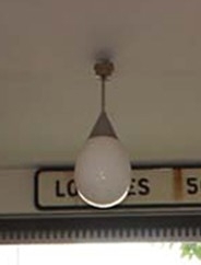 "Druppel" Gispen hanglamp /  "Droplet" Gispen hanging lamp [verkocht]
