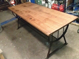Industriële bureau tafel / Industrial desk table [sold]
