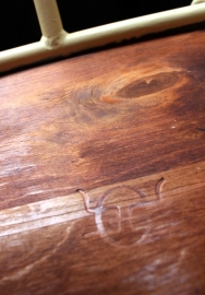 Gispen no. 22 houten zitting / Gispen no. 22 plywood seating [verkocht]