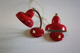 Rode bedlampjes / Red small bedlamps [sold]