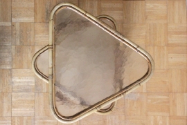 Rotan bamboe salontafeltje / Rattan bamboo coffeetable [sold]