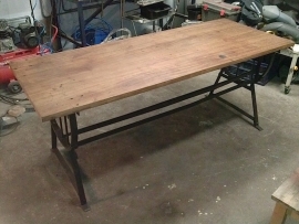 Industriële bureau tafel / Industrial desk table [sold]
