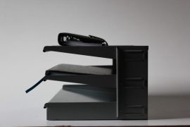 Brievenbakje drie bladen / Letters tray three blades [verkocht]