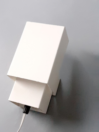 Kubusachtig vintage lampje van Anvia / Cube-like vintage lamp by Anvia [sold]