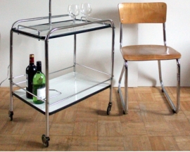 Serveerwagentje chroom/ Serving trolley chrome