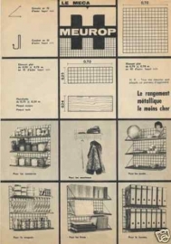 Metalen rekje Meca, Meurop `50 / Metal rack Meca, Meurop fifties [verkocht]