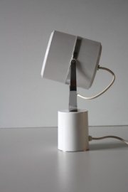 Sixties wit bureaulampje / Sixties white desklamp [sold]