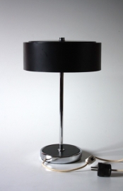 Metalen zwarte bureaulamp / Metal black desk lamp [sold]