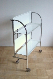 Serveerwagentje vouwbaar wit / Serving trolley foldable white [sold]