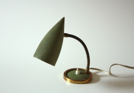 Groen fifties vintage bedlamp / Green vintage fifties bedside lamp [verkocht]