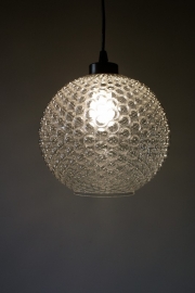 2 Glazen bellen-bollamp / 2 Glass bubble globe lamps [verkocht]