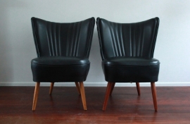 Zwarte clubfauteuiltjes / Black club seats  [verkocht]