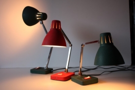 Drie vintage vouwlampjes /  Three vintage folding lamps [verkocht]