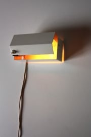 Muurlampje metaal `60 / Metal wall lamp `60 [sold]
