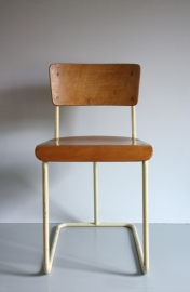 Gispen no. 22 houten zitting / Gispen no. 22 plywood seating [verkocht]