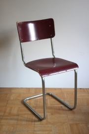 Rode buisstoel / Red tube chair [sold]