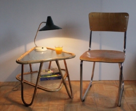 Rotan bamboe salontafeltje / Rattan bamboo coffeetable [sold]