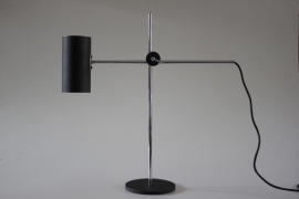 Zwarte cilinder bureaulamp /  Black cylinder desklamp [sold]