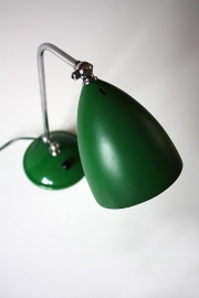 Groen chroom bureaulampje / Green chromium desklamp [sold]